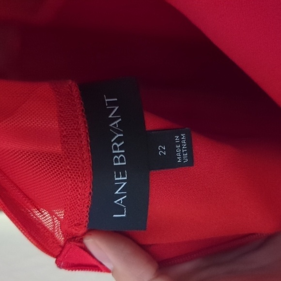 New with Tags Lane Bryant True Red 3/4 Bell Sleeve Sheath Dress Size 22 - Picture 6 of 7